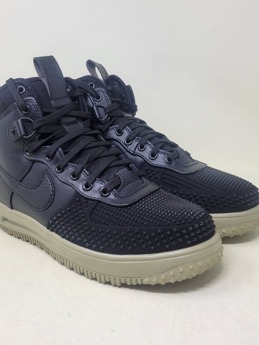 Men's Size 8.5 Nike Lunar Force 1 Duckboot Black Neutral Olive DZ5320-001